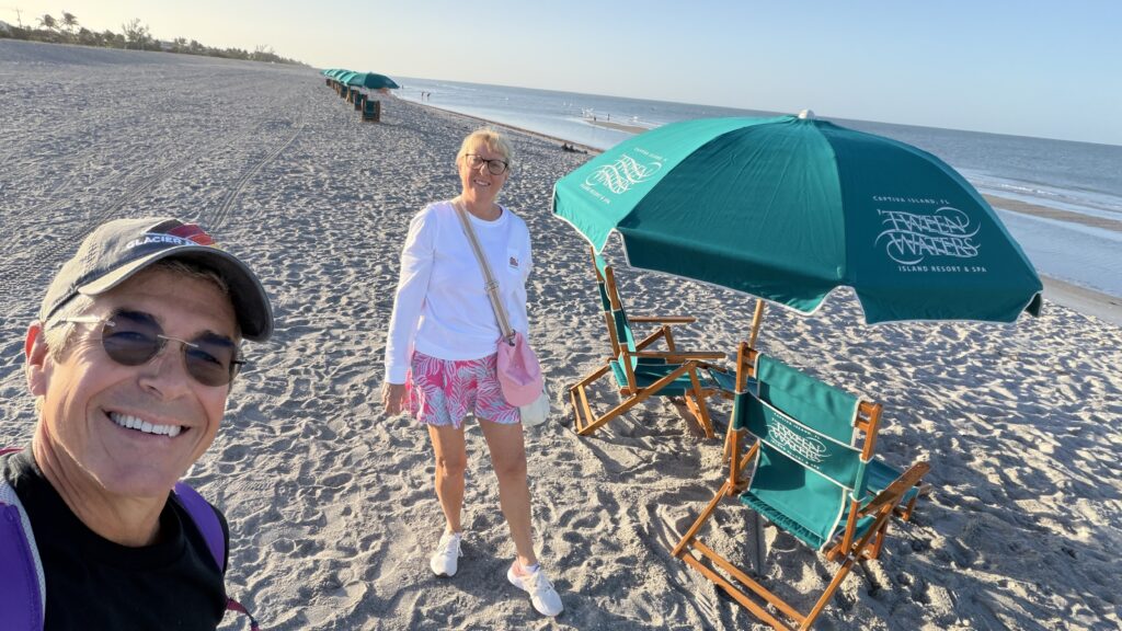 honeymoon couple at beach