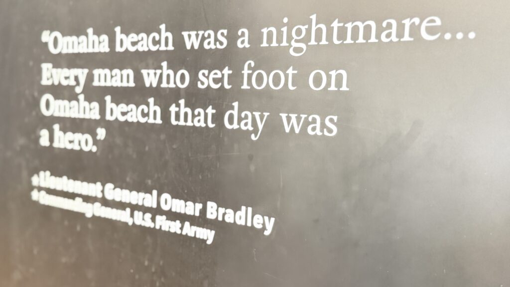 Quite about Omaha beach on D-Day