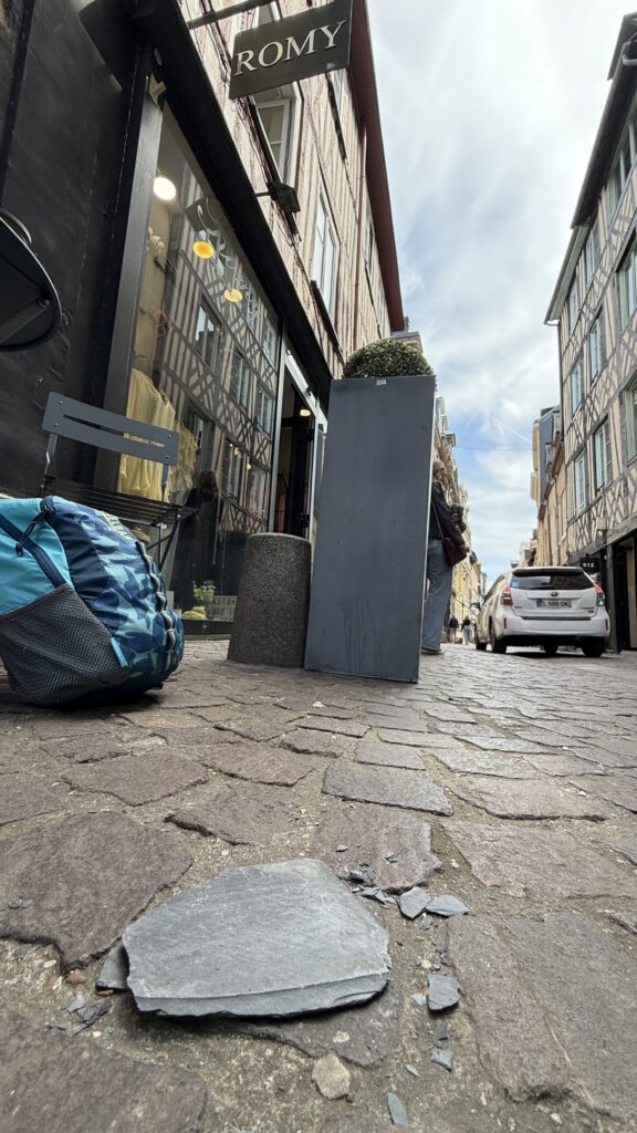 French street from ground level