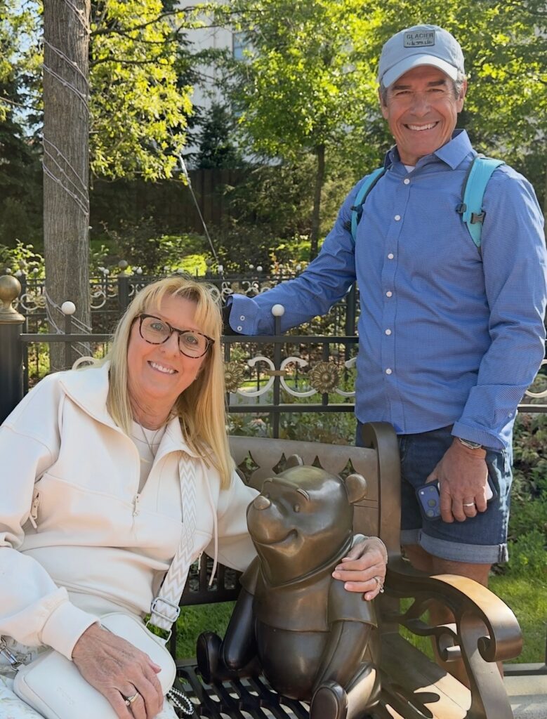 senior couple at Disney Park