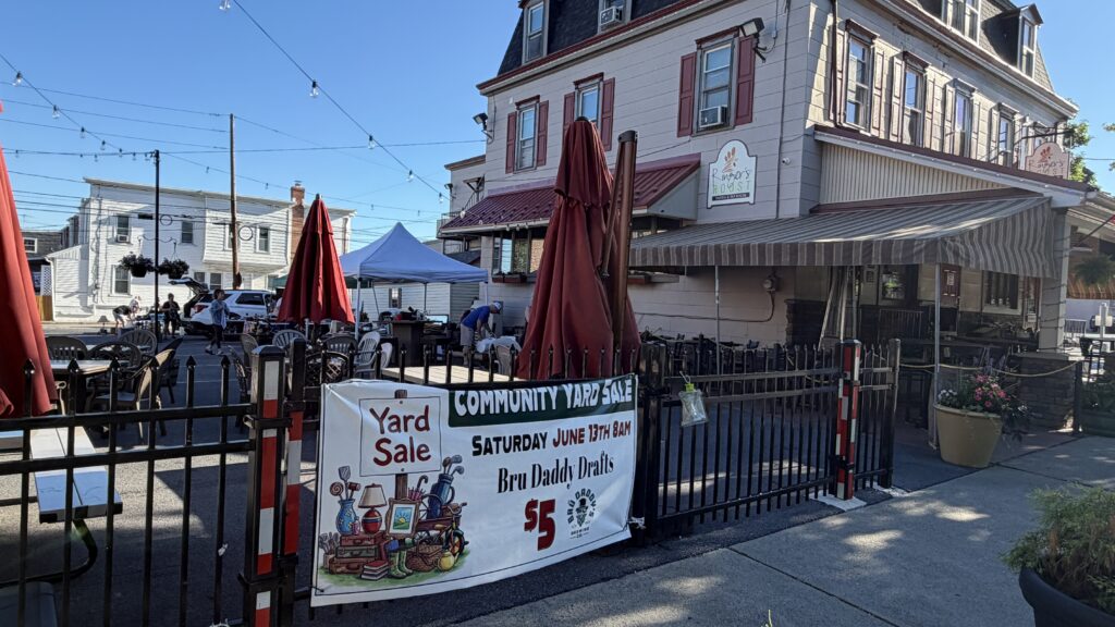 Downtown community yard sale