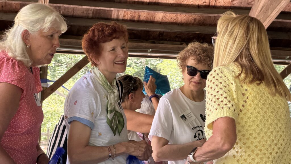 high school reunion checkin desk